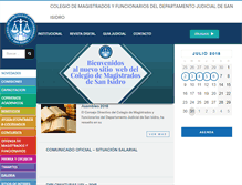 Tablet Screenshot of magistradossisidro.org.ar